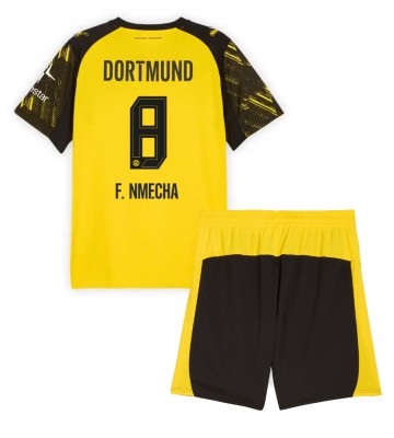 Borussia Dortmund Felix Nmecha #8 Replika Babytøj Hjemmebanesæt Børn 2025-26 Kortærmet (+ Korte bukser)